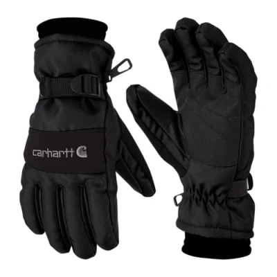 Image of Carhartt Men&#039;s WP Waterproof Insulated Glove Cold Weather, Black, XXL