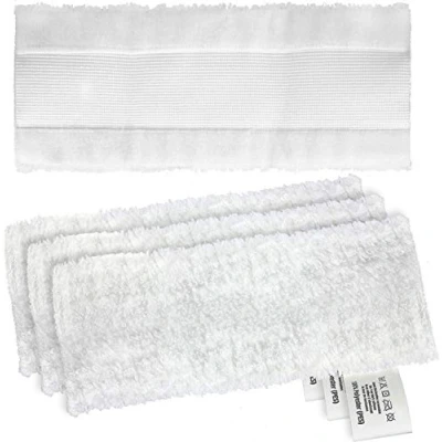Image of SPARES2GO Microfibre Cloth Cover Pads for Karcher &#039;Easyfix&#039; SC1 SC2 SC3 SC4 SC5 Series Steam Cleaner (Pack of 4)