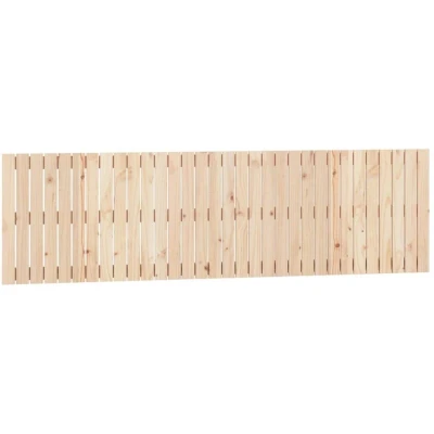 Image of vidaXL Wall Headboard 204x3x60 cm Solid Wood Pine