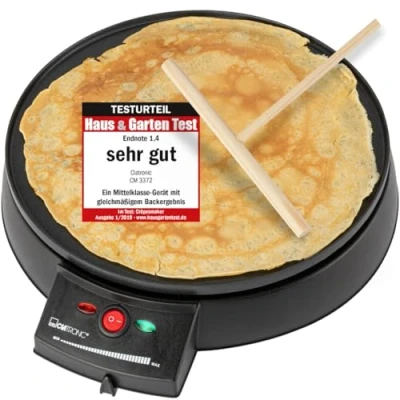 Image of Clatronic Crepe Maker, Black, One Size