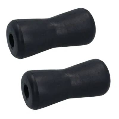 Image of AB Tools Boat/Jetski/Dinghy Trailer Keel V Roller Rubber 127mm 16mm Bore 2 Pack