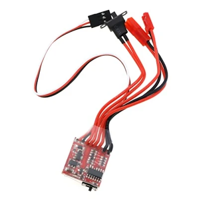 Image of OTOTEC RC Car/Boat ESC 20A Brushed Electronic Speed Controller with Brake Winch Switch for Model Vehicle Accessory