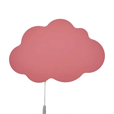 Image of LITECRAFT Glow Cloud Wall Light Integrated LED Children&#039;s Lighting Pink