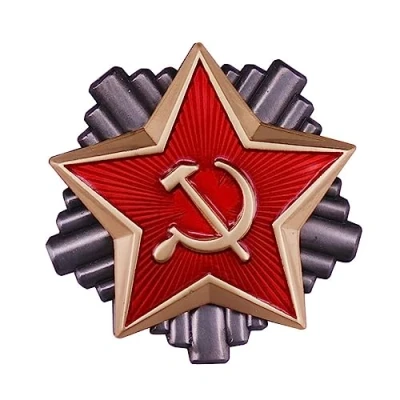 Image of Soviet Red Star Enamel Pin USSR Symbol Lapel Metal Brooch Badge Communism Clothing Accessories Jewelry Gifts
