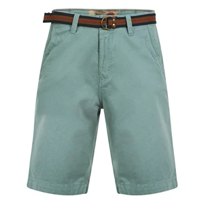 Image of Tokyo Laundry Mens Armel Shorts with Belt S Dusty Turq