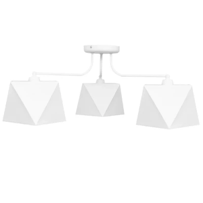 Image of Adamant Multi Arm Semi Flush Ceiling Light White 75cm
