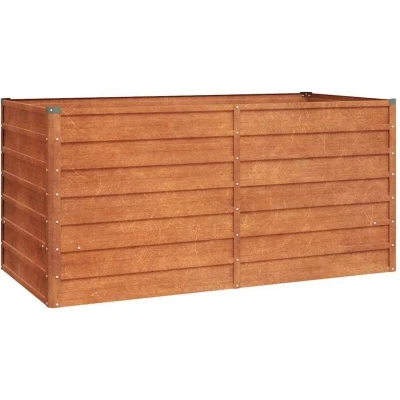 Image of vidaXL Garden Raised Bed Rusty 160x80x77 cm Corten Steel