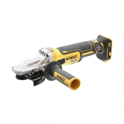 Image of DEWALT DCG405FN XJ Flathead Angle Grinder, 18 V, Yellow/Black, 125 mm