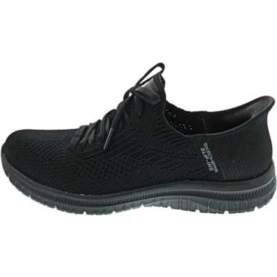 Image of Skechers Women&#039;s Virtue Divinity, Black Knit, 4.5 UK