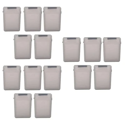 Image of Uikdjgu 15Pcs 3.5 Inch IDE SATA HDD Hard Drive Disk Plastic Storage Box Case Enclosure
