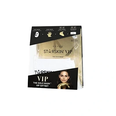 Image of STARSKIN THE GOLD MASK™ COLLECTION SET 4pcs, FACE MASK + HAND FOOT TERRY HEADBAND
