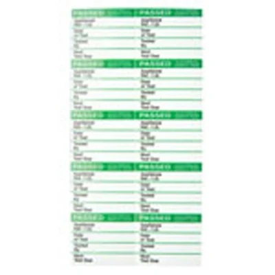 Image of Industrial Signs Pass Test Labels Self Adhesive Write On Vinyl Is2650Sa
