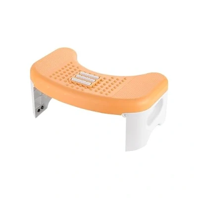 Image of Eivdru Folding Toilet Stool for Bathroom, Squatty Potty, Non Slip Walker Bathroom Stool, Comfortable Anti Constipation Kids Adults