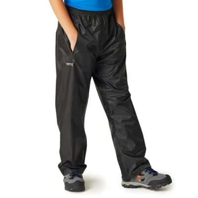 Image of Regatta Childrens Kids Stormbreak Overtrousers Black