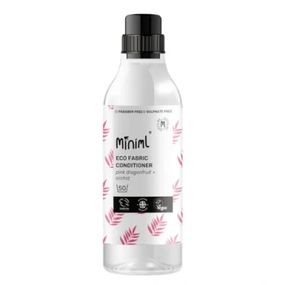 Image of Miniml Fabric Softener &amp; Conditioner 1L Bottle Pink Dragonfruit Orchid Scented All Natural for Sensitive Skin 100% Vegan Cruelty Free (50 Washes)