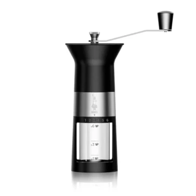 Image of Bialetti MCPRO001 Manual Coffee Grinder, Alloy Steel, Black