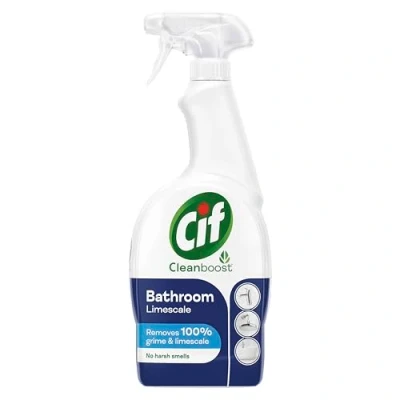 Image of Cif Bathroom Cleaner Spray, 700ml, White, (Pack of 1) (Packaging may vary)