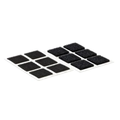 Image of Velcro VEL EC60236 24pk Black Stick On Squares, 25mm