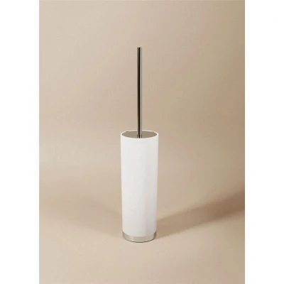Image of COSMIC Toilet brush holder Light grey Floorstanding Measures 8 x 39.4 cm