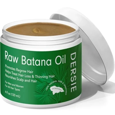 Image of Batana Oil: Oil For Hair Growth Raw Dr Sebi Organic from Honduras 100% Pure &amp; Natural Thicker Stronger 4 FL OZ