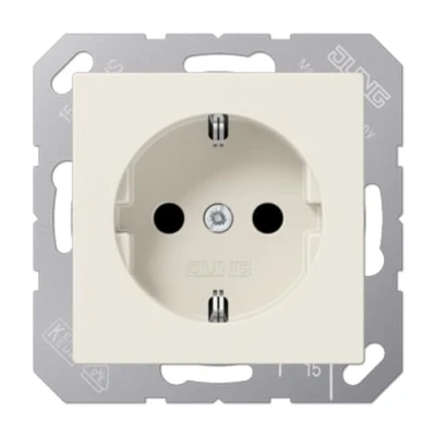 Image of JUNG A 1520 Single socket cream white A1520