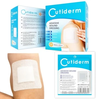 Image of Cutiderm Sterile Adhesive Wound Dressing 10cm x Box of 50