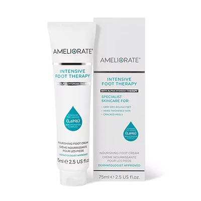 Image of Ameliorate Intensive Foot Therapy 75ml LaH6, Shea Butter, Jojoba oil Dermatologically tested