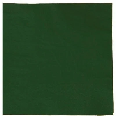 Image of Dark Green Tissue 40cm 3ply Dinner Napkins Pack 100