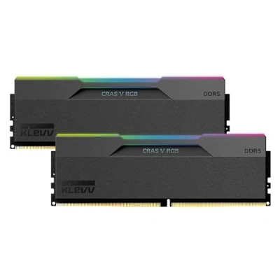 Image of KLEVV CRAS V 32GB (2X16GB) DDR5 RGB GAMING RAM 6000MT/S PC5 48000 Unbuffered Non ECC 1.35V CL30 MEMORY MODULE KIT