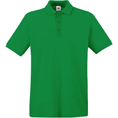 Image of Fruit of the Loom Men&#039;s Polo Shirt Green XX Large