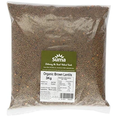 Image of Suma Organic Brown Lentils 3 kg