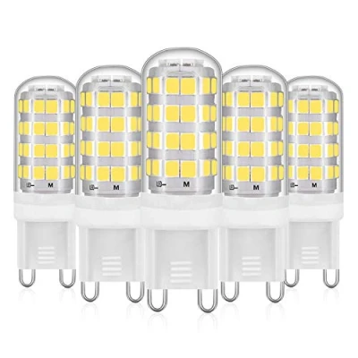 Image of Eco.Luma G9 Led Bulbs, Cool White 6000K 5W Equivalent 25W 28W 30W 40W Halogen Bulb, No Flicker Light Not Dimmable 460LM AC 220 240V 360 Beam Angle,5er Pack