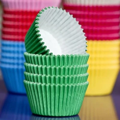 Image of Purple Cupcakes Cupcake Cases (Qty 60) Green