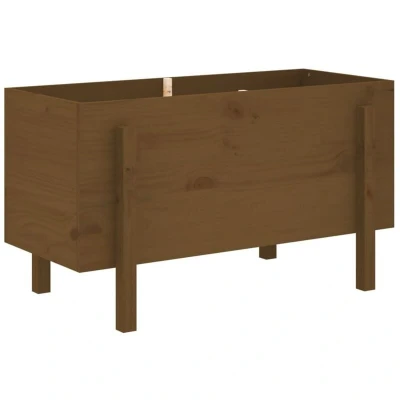 Image of vidaXL Garden Raised Bed Honey Brown 101x50x57 cm Solid Wood Pine