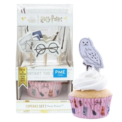 Image of PME Harry Potter Cupcake Cases &amp; Topper Set of 24,