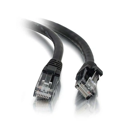 Image of C2G 83183 2M BLACK Cat5e Ethernet RJ45 High Speed Network Cable, LAN Lead Unshielded PVC UTP Patch Cable