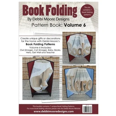 Image of Debbi Moore Book Folding Pattern Volume 6 Owl Cat Baby Teacher Books Hero