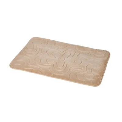 Image of Showerdrape Memory Foam Bath Mat Clover (Mocha)