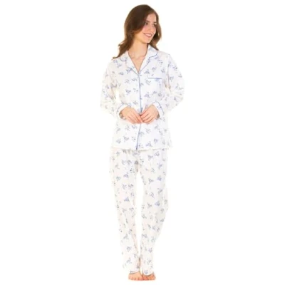 Image of Undercover Ladies &#039;Wincey Meadow&#039; Brushed Cotton Pyjamas 2005 Blue 22 24