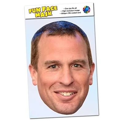 Image of 1 x Peter Phillips Royal Family Celebrity Face Mask Ready To Wear Perfect For Coronation Parties Philips