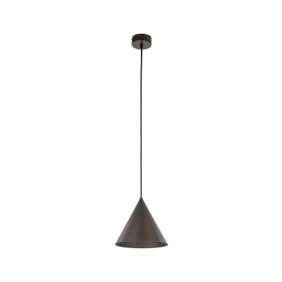 Image of Cono 19cm Dome Pendant Ceiling Light Brown 1xE27