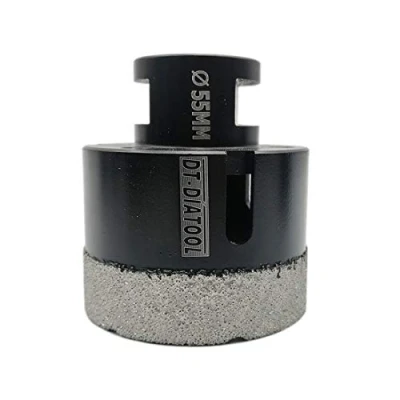 Image of DT DIATOOL Diamond Drill Bit 55mm Hole Saw for Dry Drilling Tile Porcelain Marble Ceramic Granite