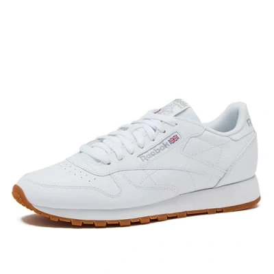 Image of Reebok Classic Leather Mens Trainers White/Gum 8.5 UK