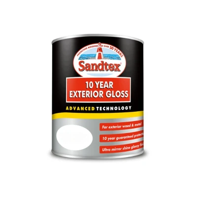 Image of Sandtex Retail 10 Year Exterior Gloss Pillar Box Red 0.75 L