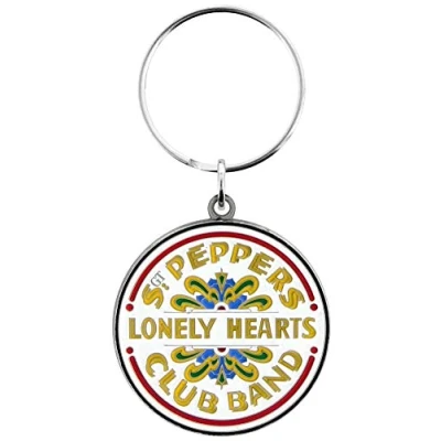 Image of Rock Off The Beatles Enamel Keychain Logo Drum