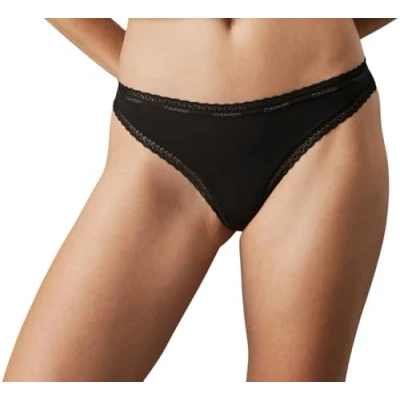 Image of Calvin Klein Underwear Thong Thong, Women&#039;s, Size: XS, Black