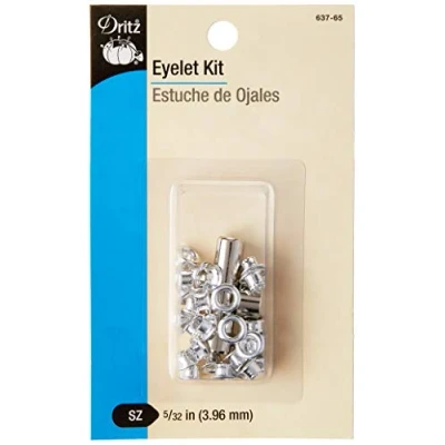 Image of Dritz Eyelet Kit with Tool, Nickel, 5/32 Inch