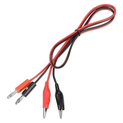 Image of Akozon Banana Plug to Clip Cable, Cable Plug, Output Line Wire 30V 5A for Adjustable DC Regulated Power Supply