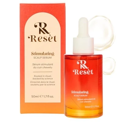 Image of Resèt Hair Growth Serum with Caffeine, Probiotics, Aloe Vera Promotes Growth, Scalp Care, Thickness Loss Treatment for Women &amp; Men, 50ml