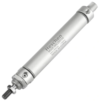 Image of Heschen Pneumatic slim Air Cylinder MAL 25 100 PT1/8 port 25mm Bore 100mm Stroke Double Acting